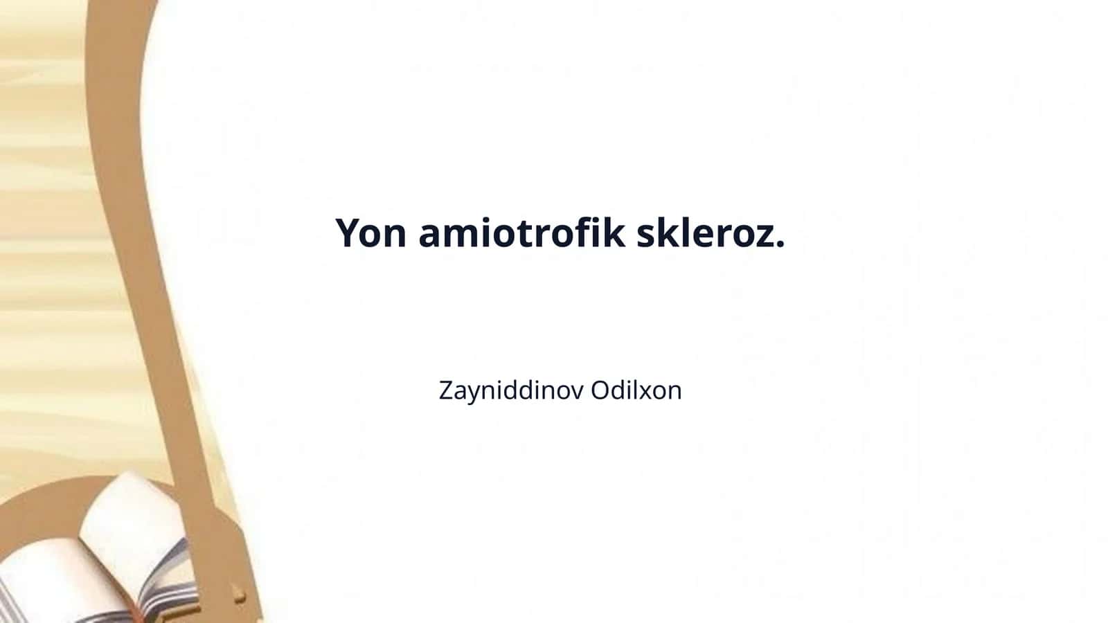 Yon amiotrofik skleroz. 1