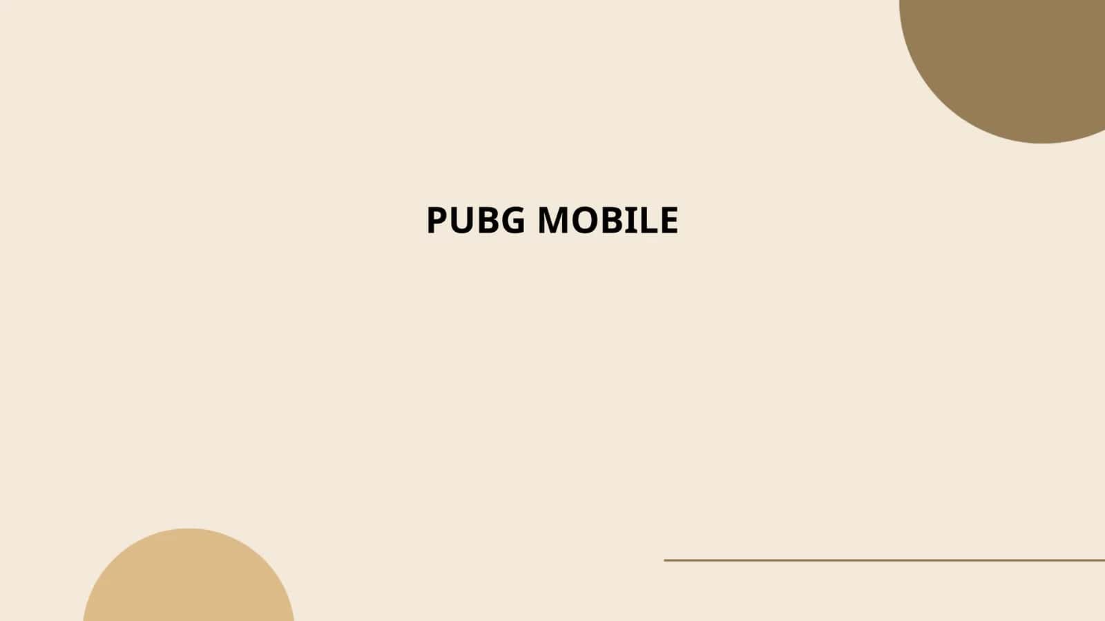PUBG MOBILE 1