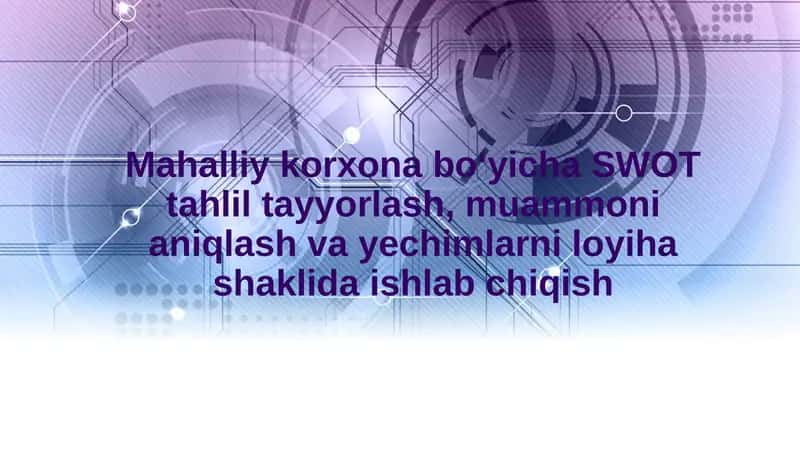 SWOT tahlil 1