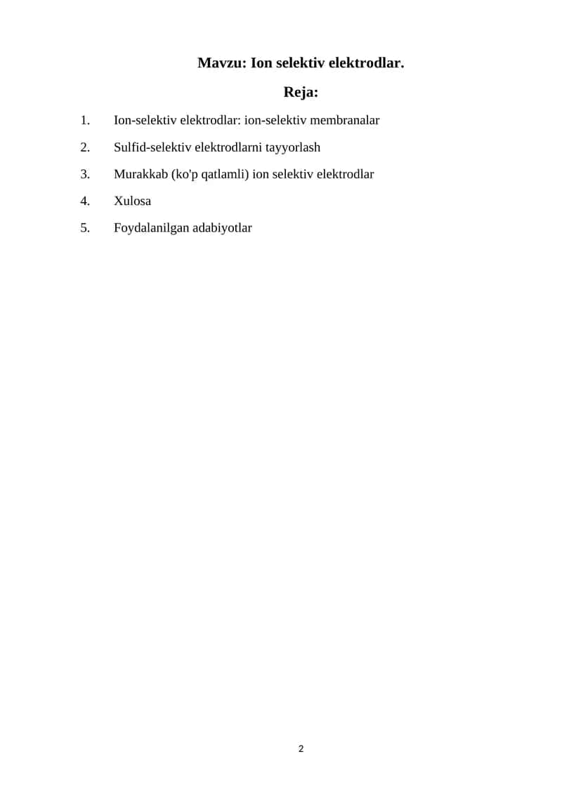 Ion-selektiv elektrodlar 1