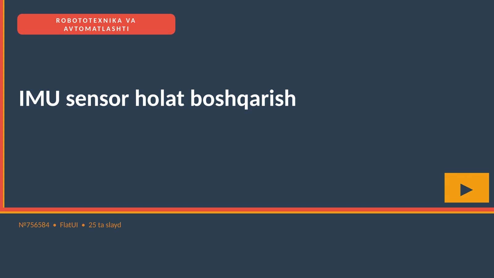 ROBOTOTEXNIKA VA AVTOMATLASHTI 1