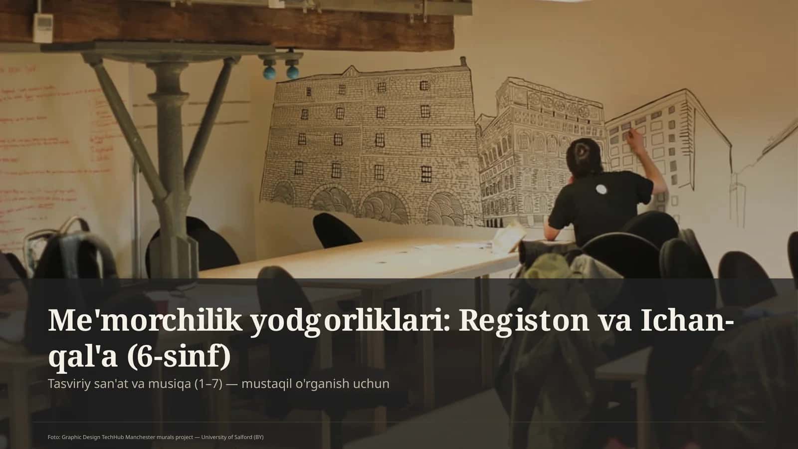 Me'morchilik yodgorliklari: Registon va Ichan-qal'a (6-sinf) 1
