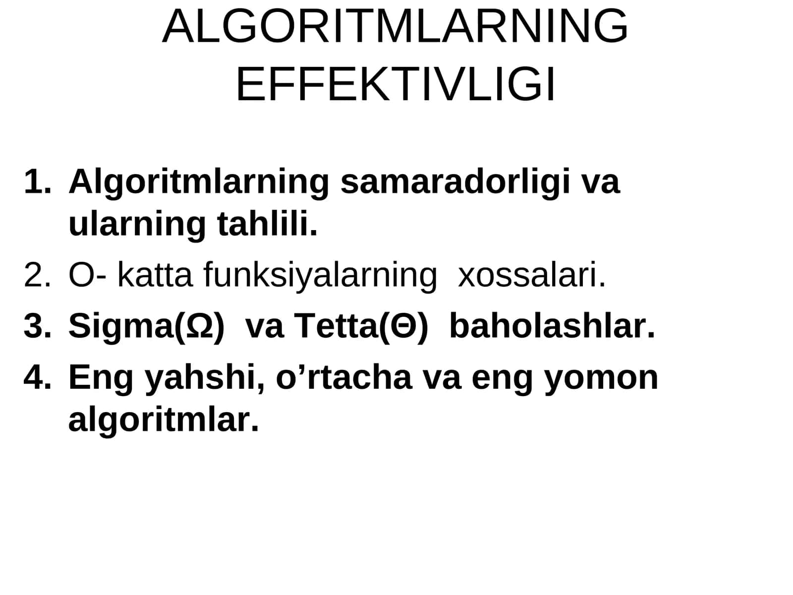 АLGORITMLARNINGEFFEKTIVLIGI 1