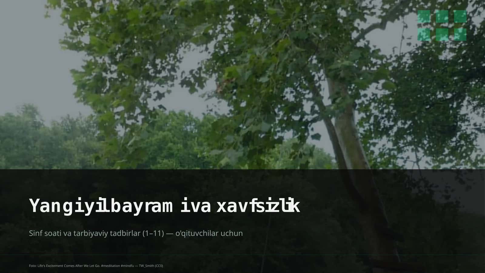 Sinf soati va tarbiyaviy tadbirlar 1