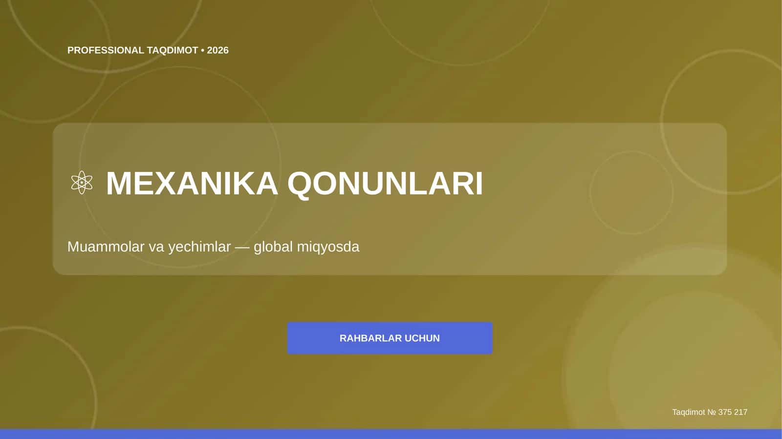 MEXANIKA QONUNLARI 1
