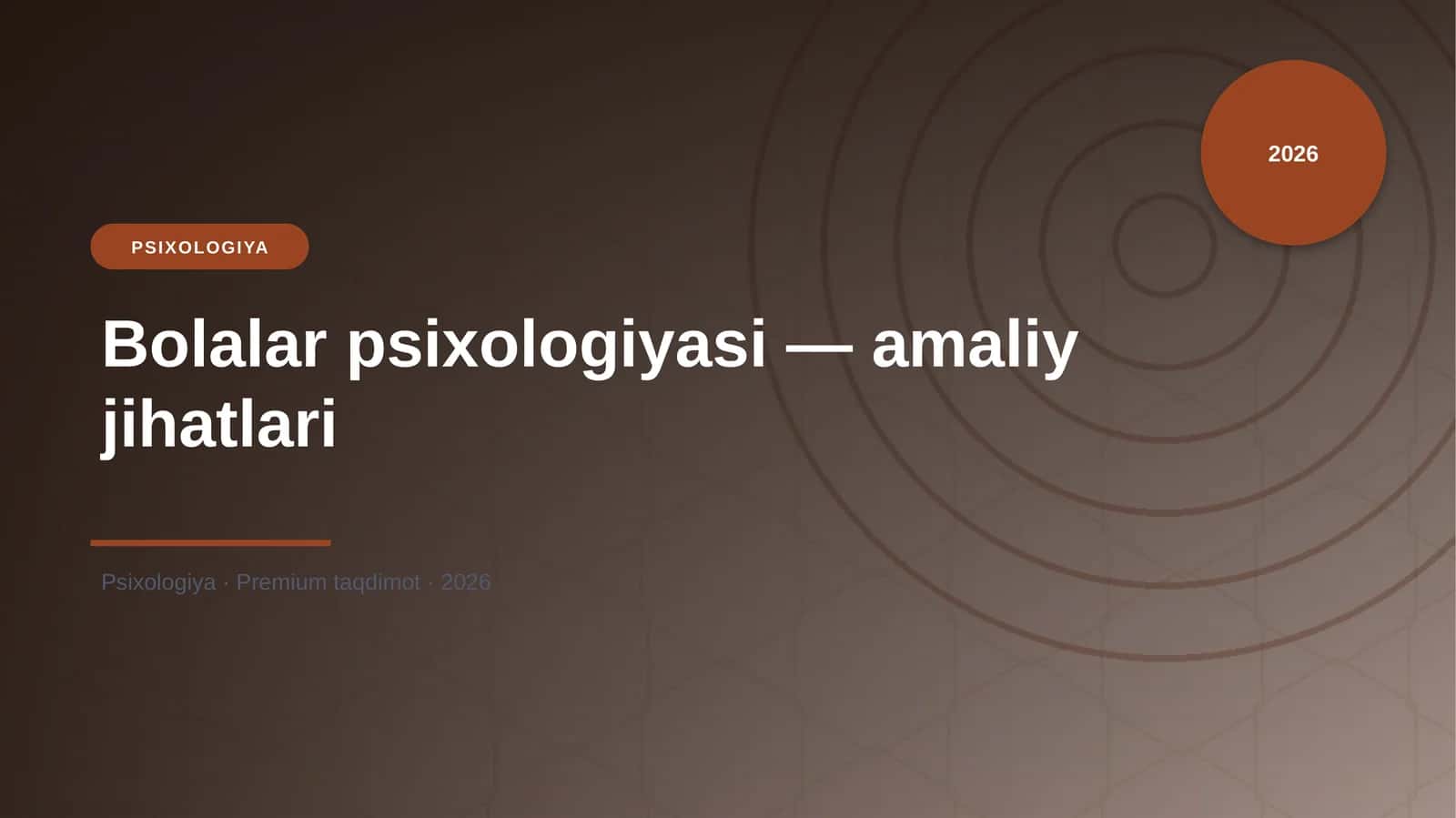Bolalar psixologiyasi — amaliy jihatlari 1