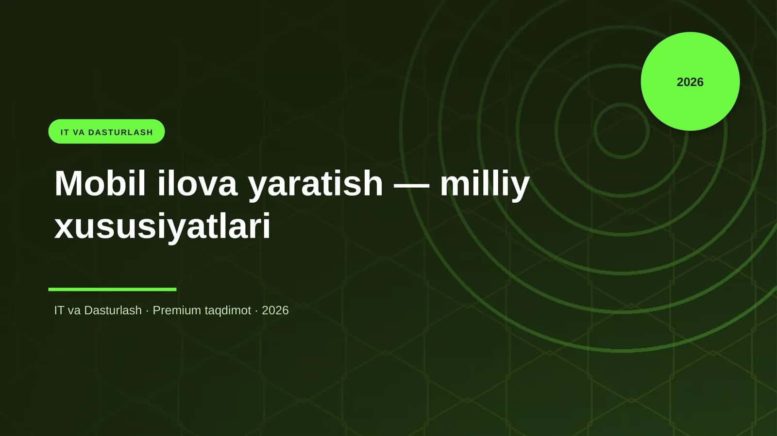 Mobil ilova yaratish — milliy xususiyatlari 1