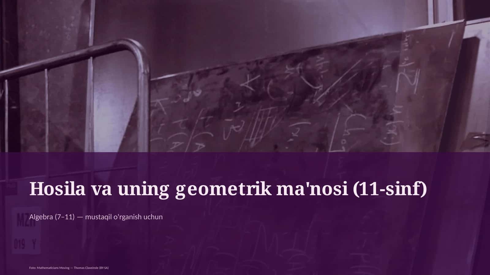 Hosila va uning geometrik ma'nosi (11-sinf) 1