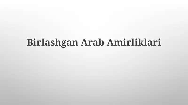 BirlashganArabAmirliklari 1