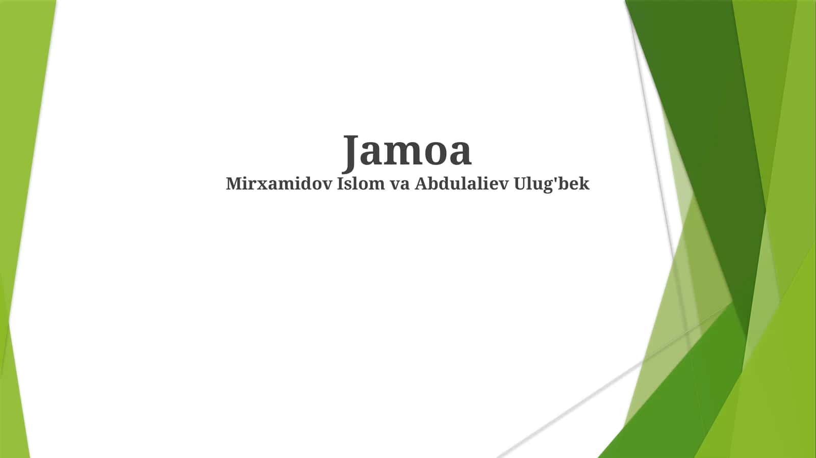 Jamoa 1