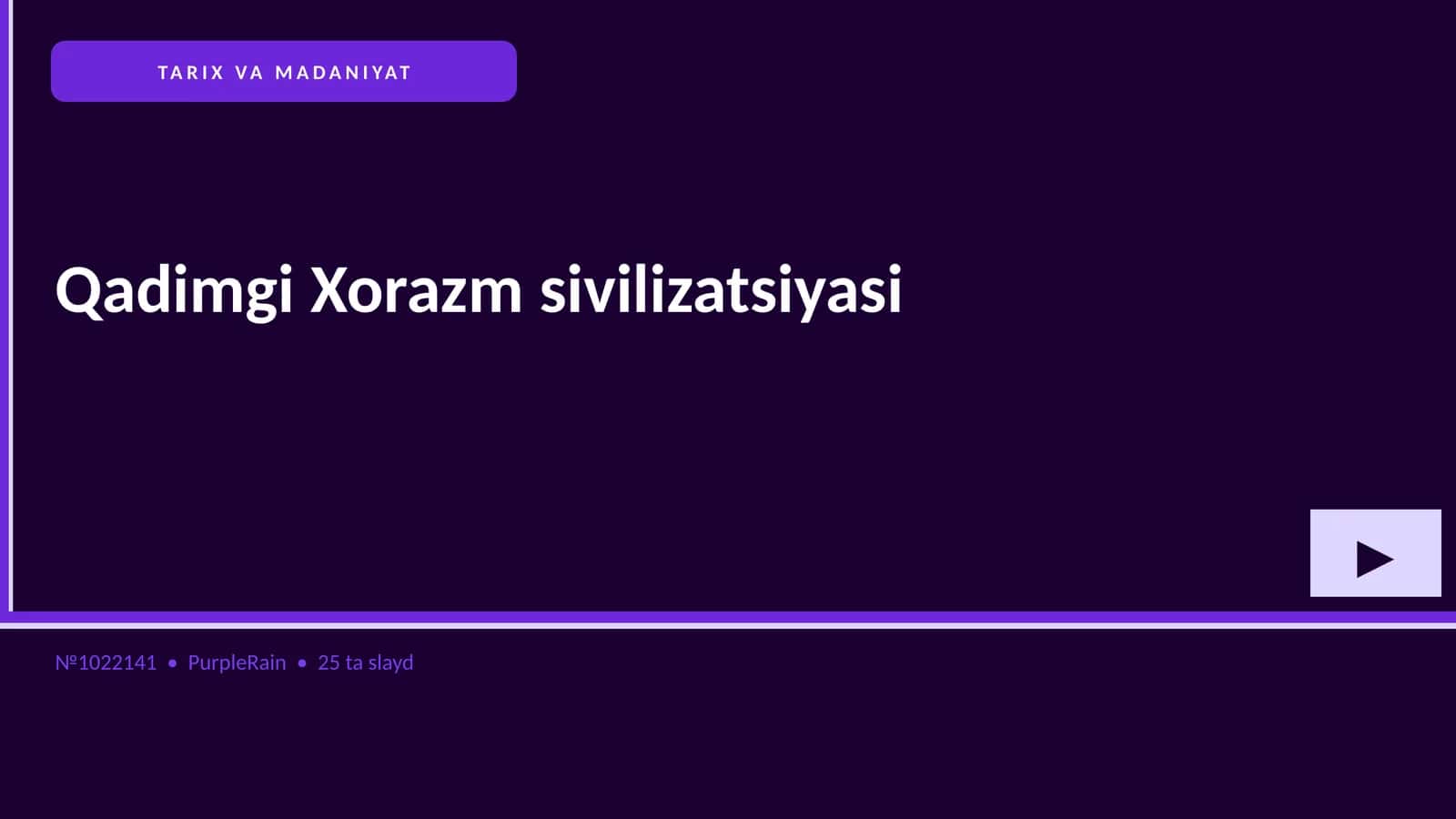 Qadimgi Xorazm sivilizatsiyasi 1