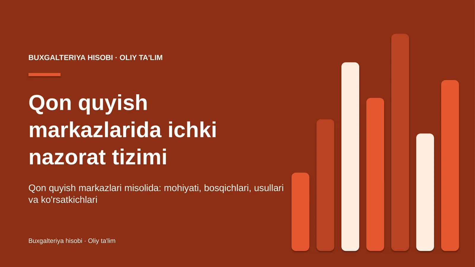 Qon quyish markazlarida ichki nazorat tizimi 1
