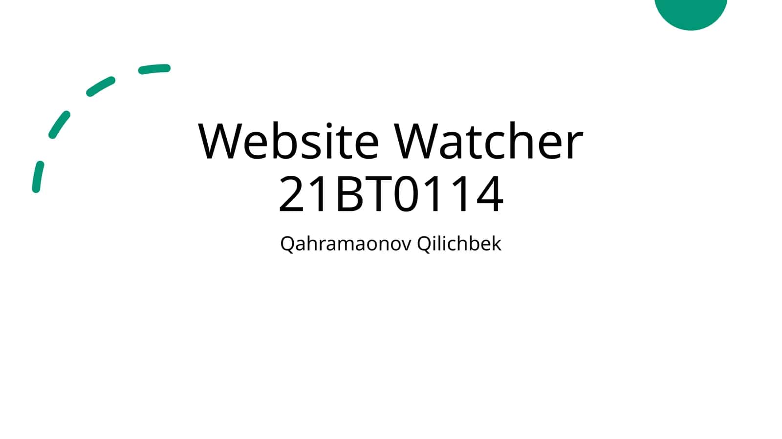 Website Watcher 21BT0114 1