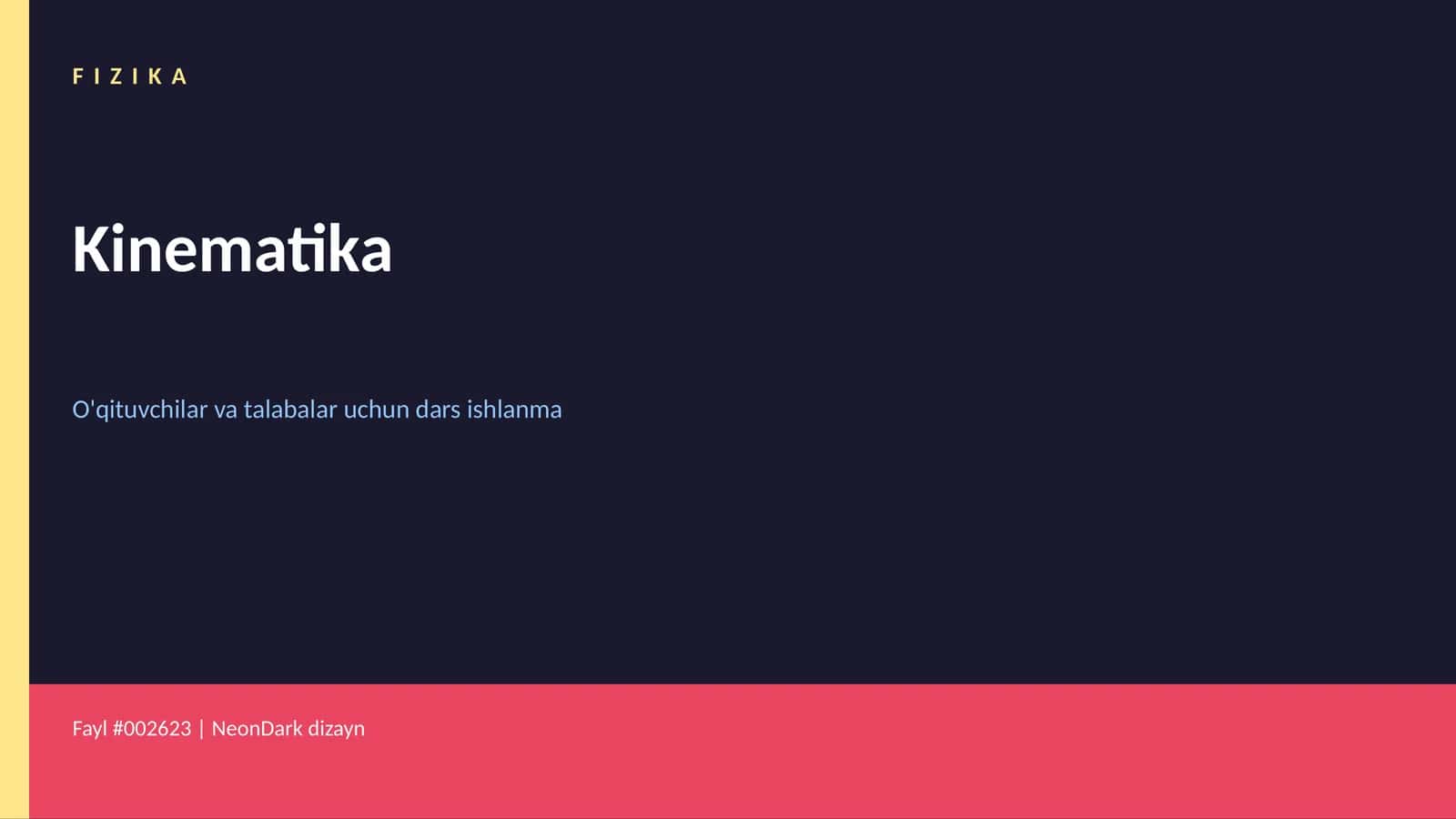 Kinematika 1