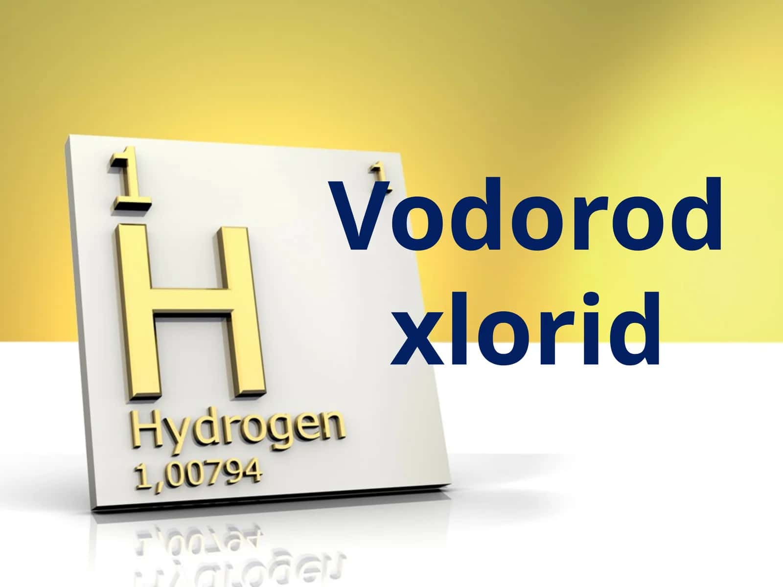 8-sinf Kimyo fanidan Vodorod xlorid mavzusida dars taqdimot 1
