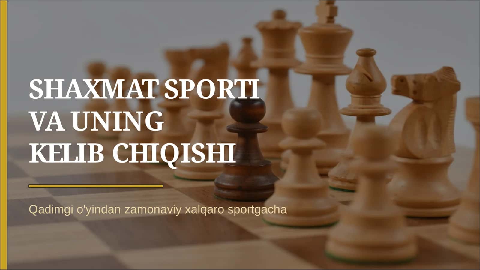Shaxmat sporti va kelib chiqish tarixi 1