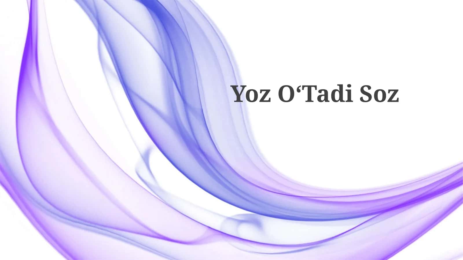 YozOʻTadiSoz 1