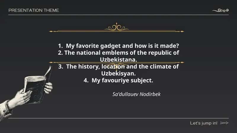 My favorite gadget and how is it made? 1