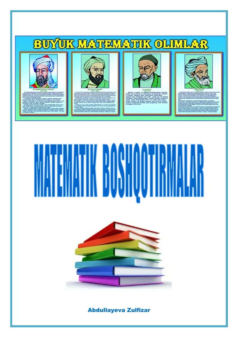 Matematik boshqotirmalar 1