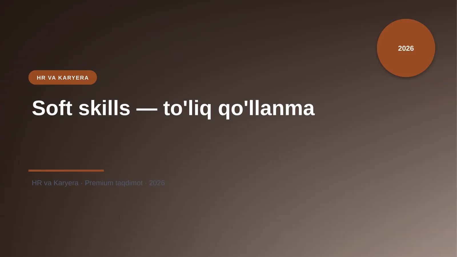 Soft skills — to'liq qo'llanma 1