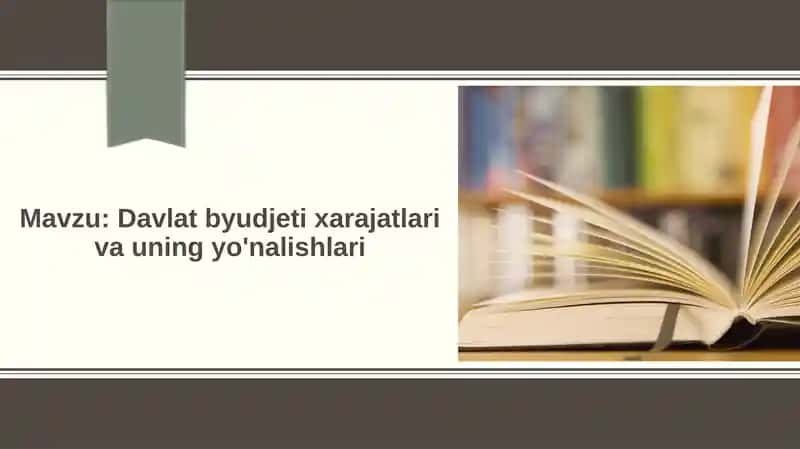 Davlat byudjeti xarajatlari