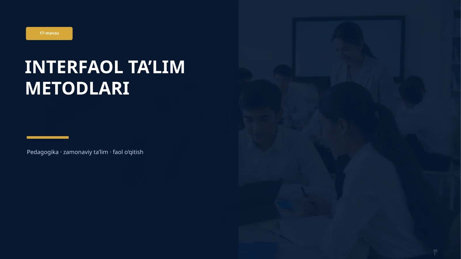 17-mavzu INTERFAOL TA’LIM METODLARI 1