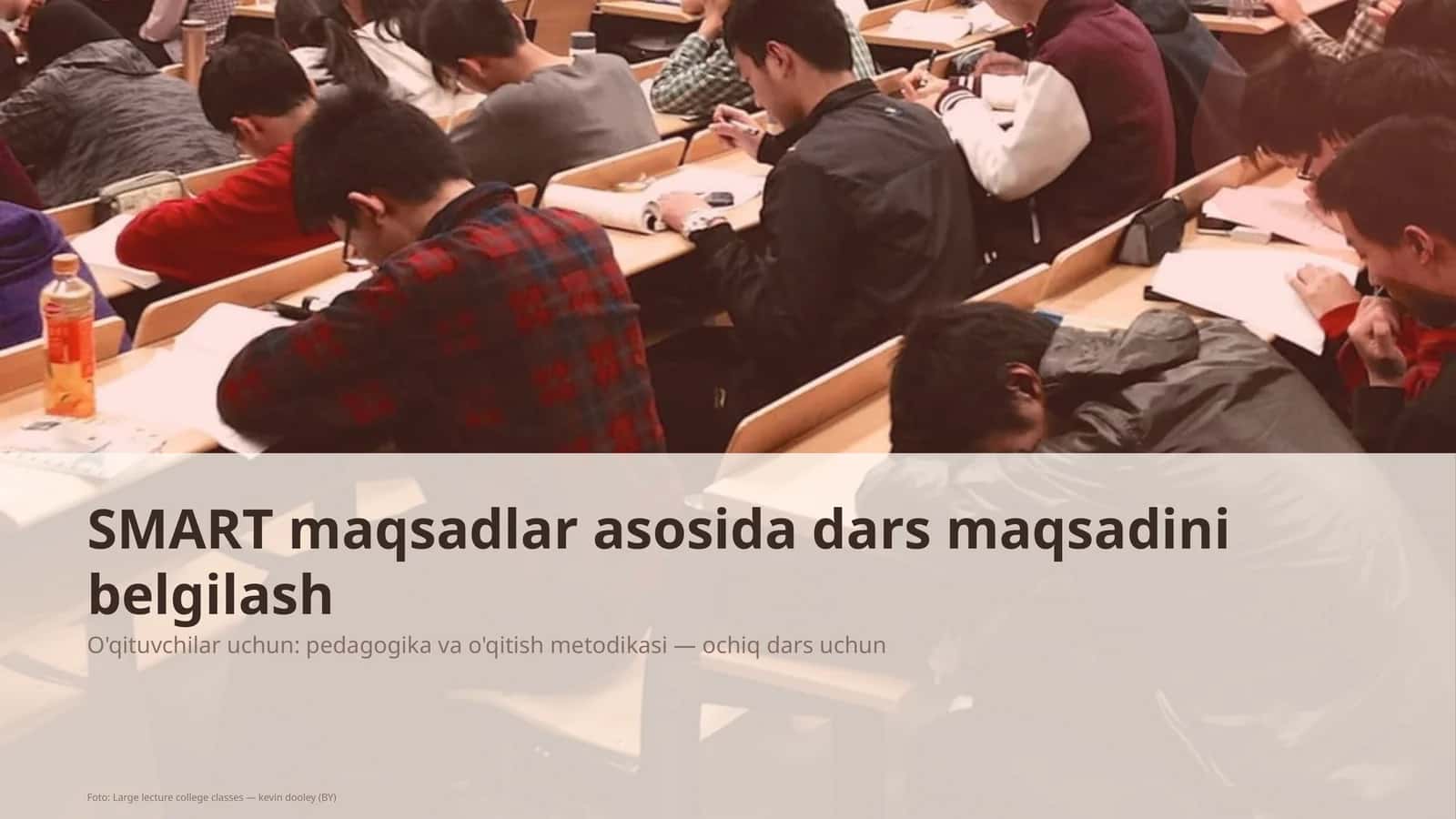 SMART maqsadlar asosida dars maqsadini belgilash 1