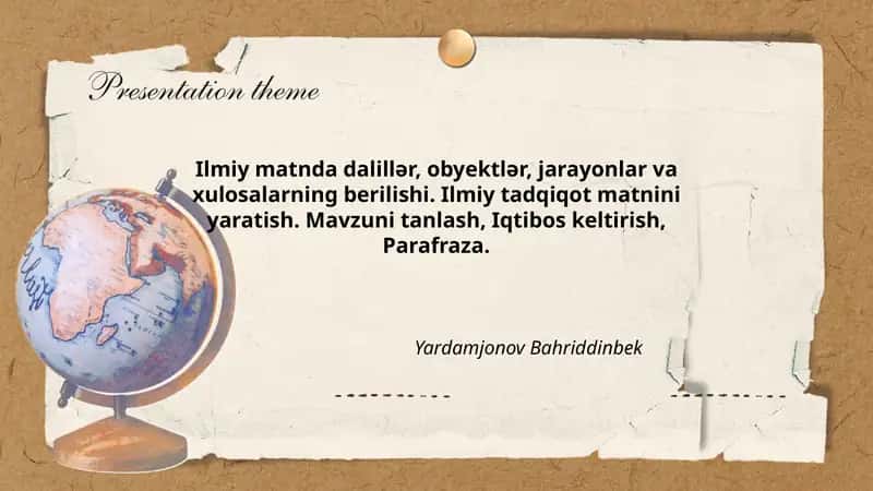 Ilmiy tadqiqot matnini yaratish 1