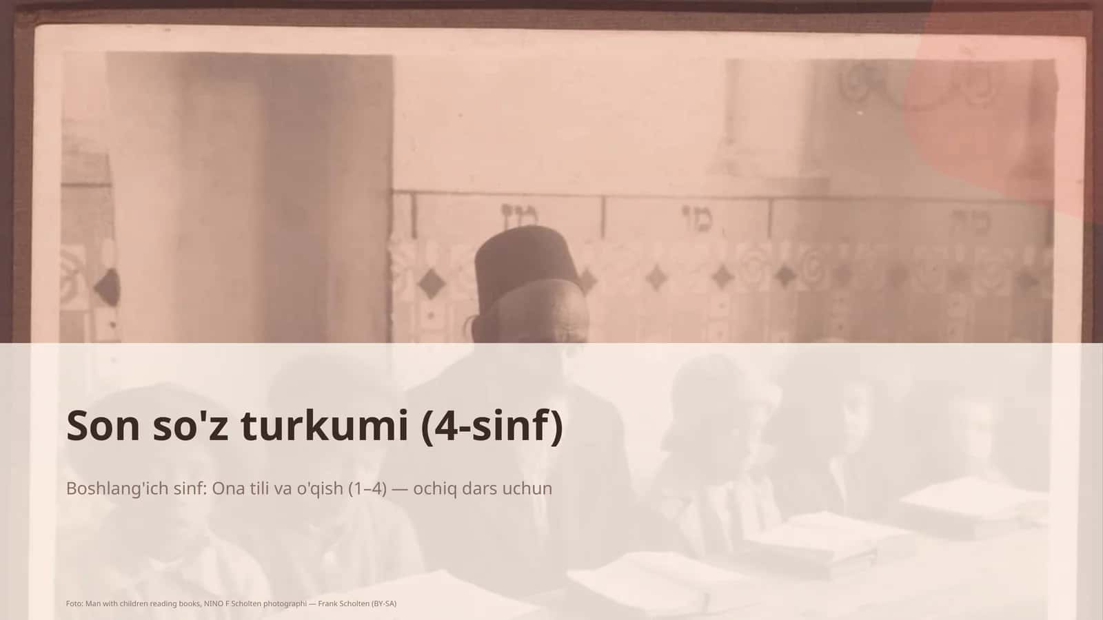 Son so'z turkumi (4-sinf) 1