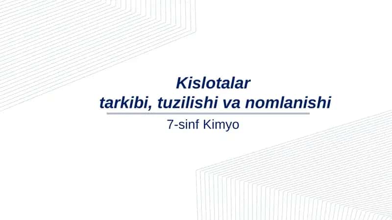 7-sinf Kimyo 1