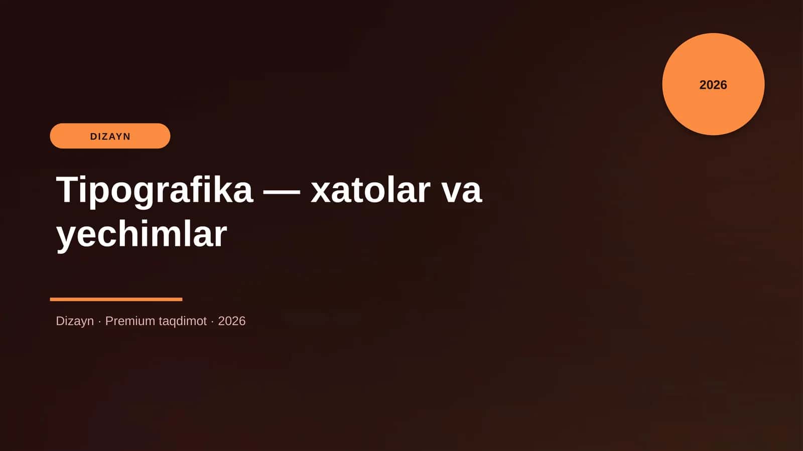 Tipografika — xatolar va yechimlar 1