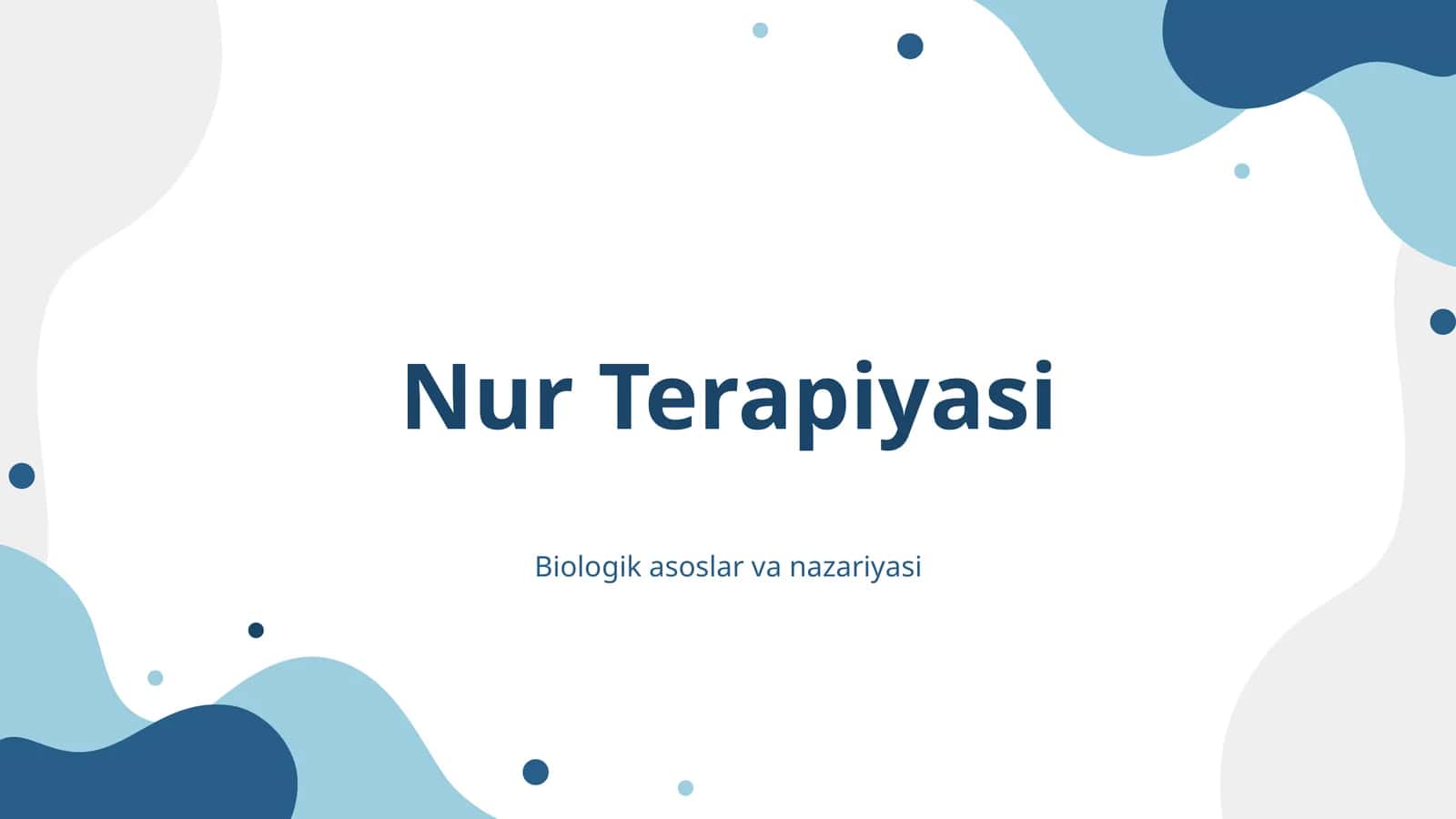 Nur terapiyasi 1