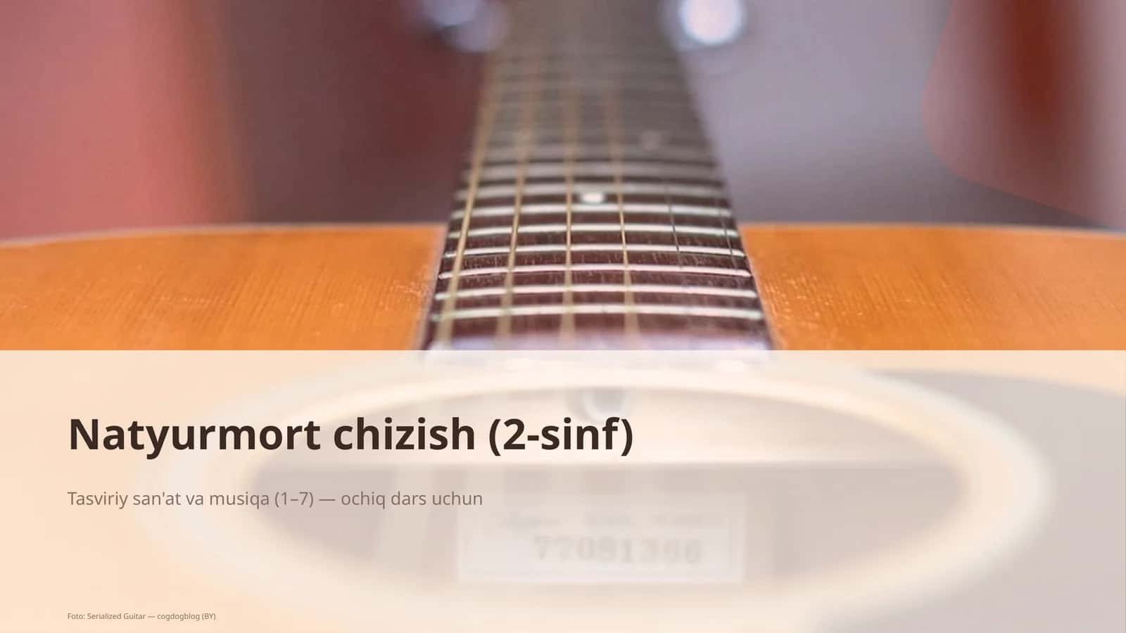 Natyurmort chizish (2-sinf) 1
