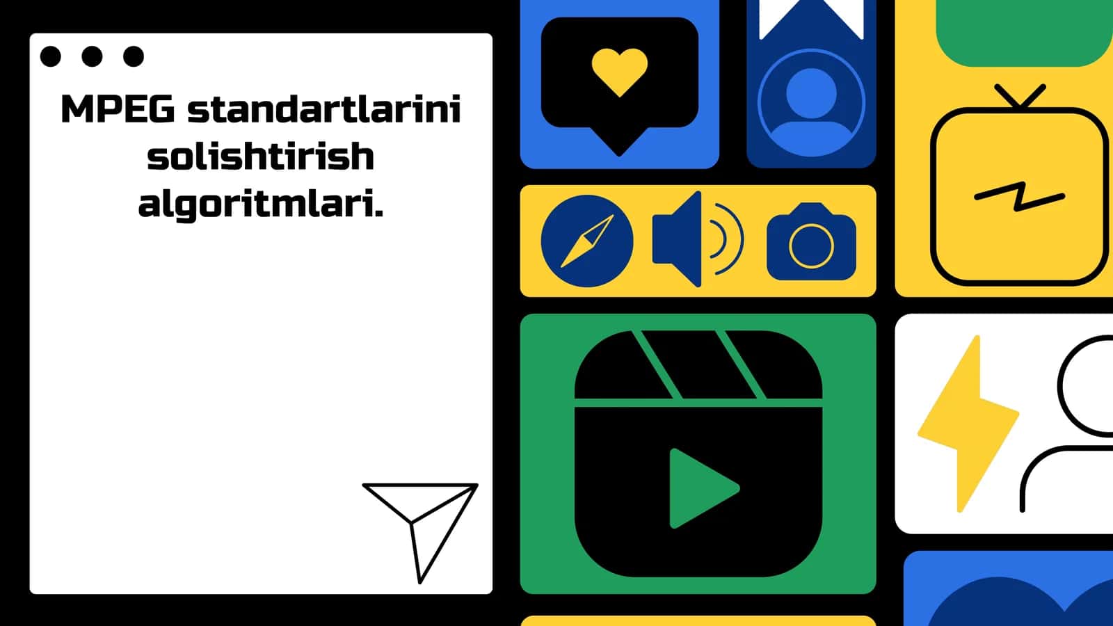 MPEG standartlarini solishtirish algoritmlari. 1