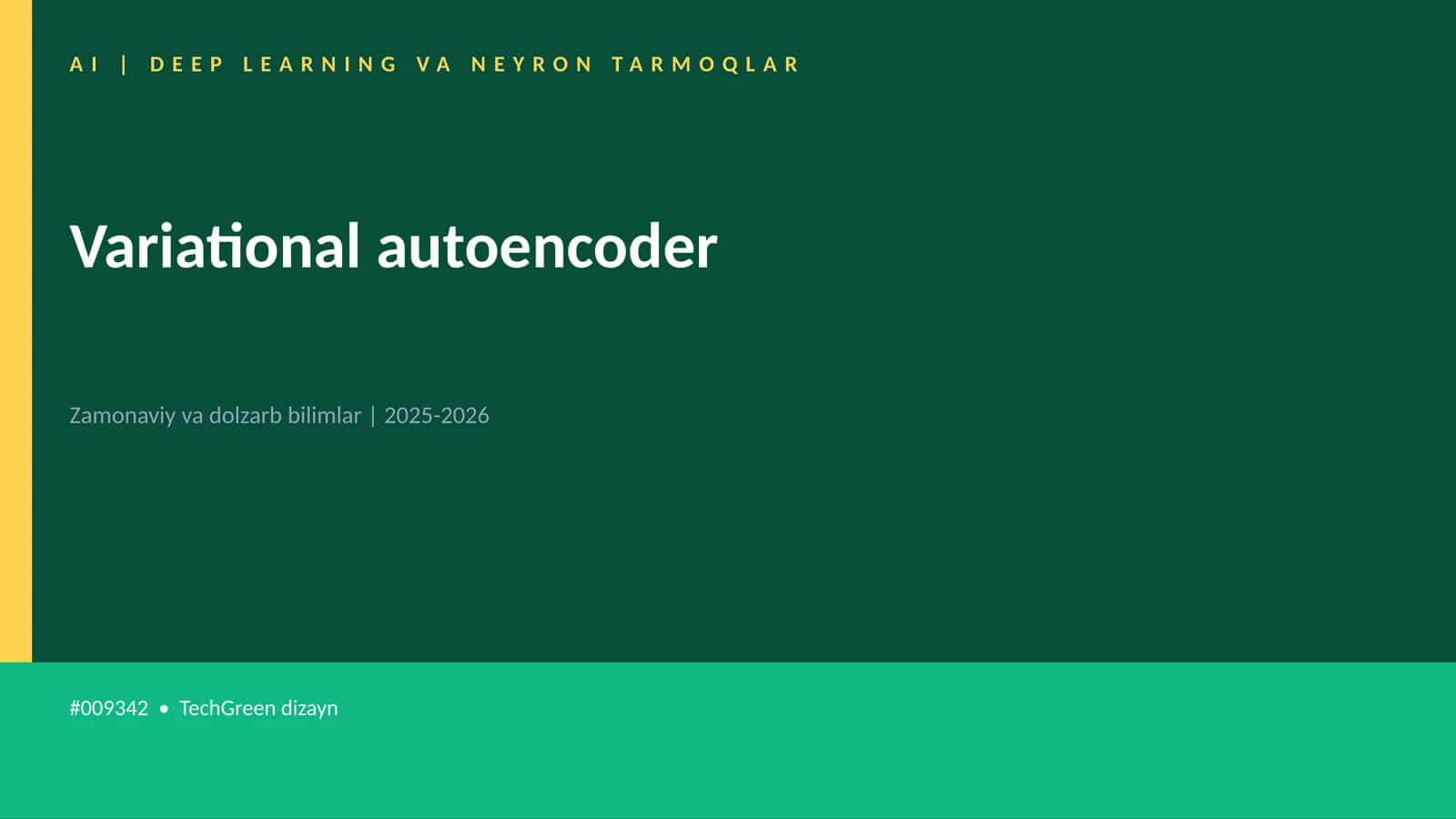 AI | DEEP LEARNING VA NEYRON TARMOQLAR 1