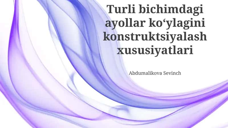 Matolar Tanlash va Ularning Xususiyatlari 1