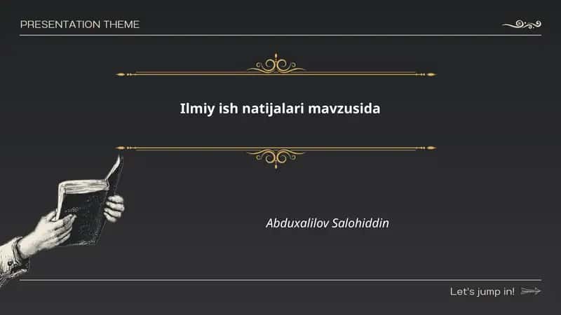 Ilmiy ish natijalari 1