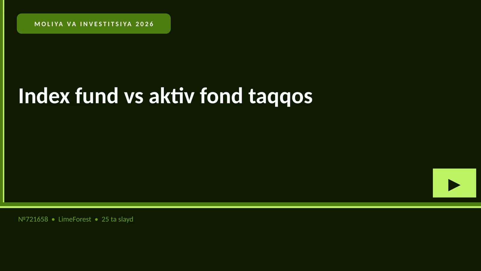 Index fund vs aktiv fond taqqos 1