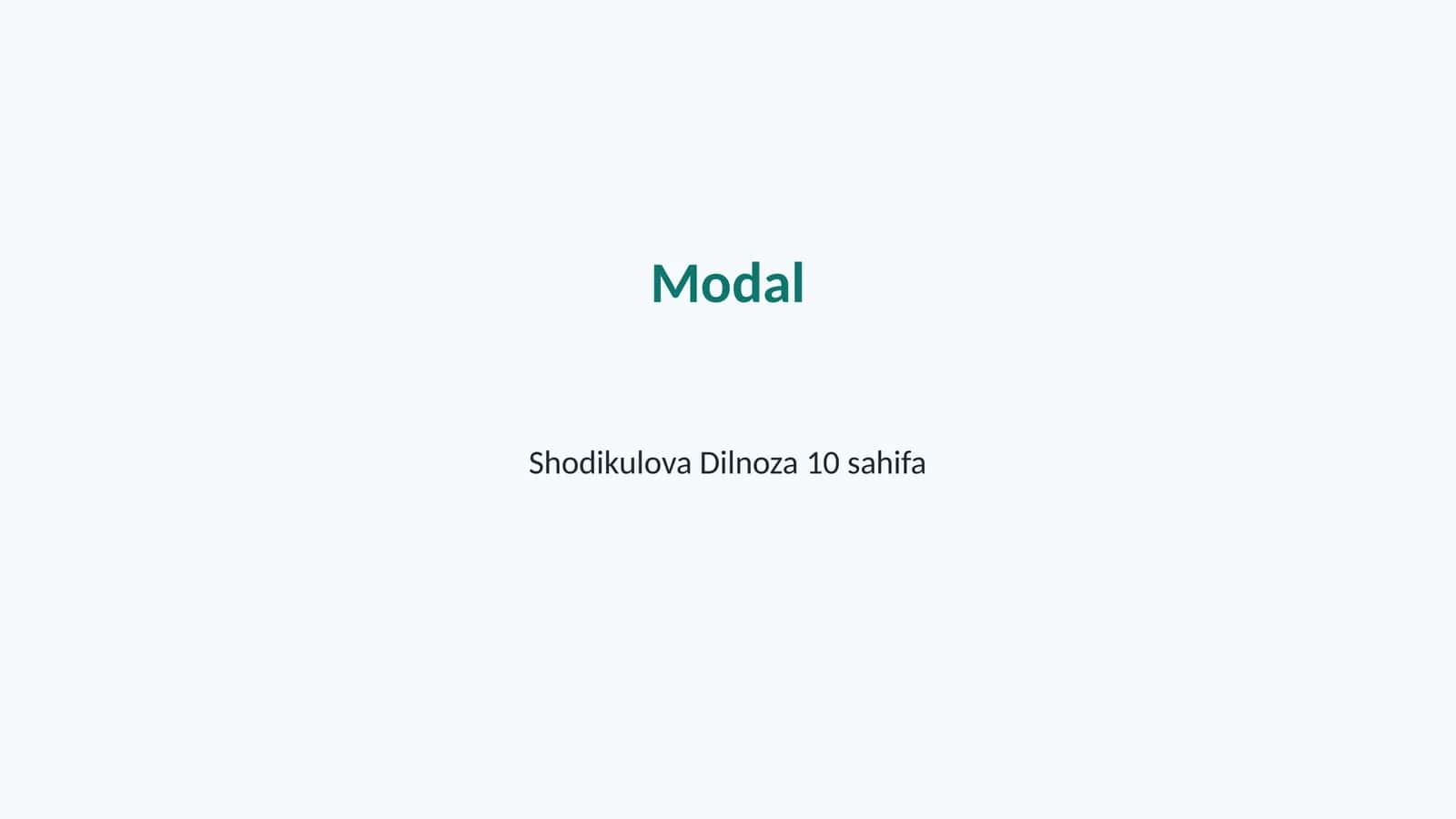 Modal 1