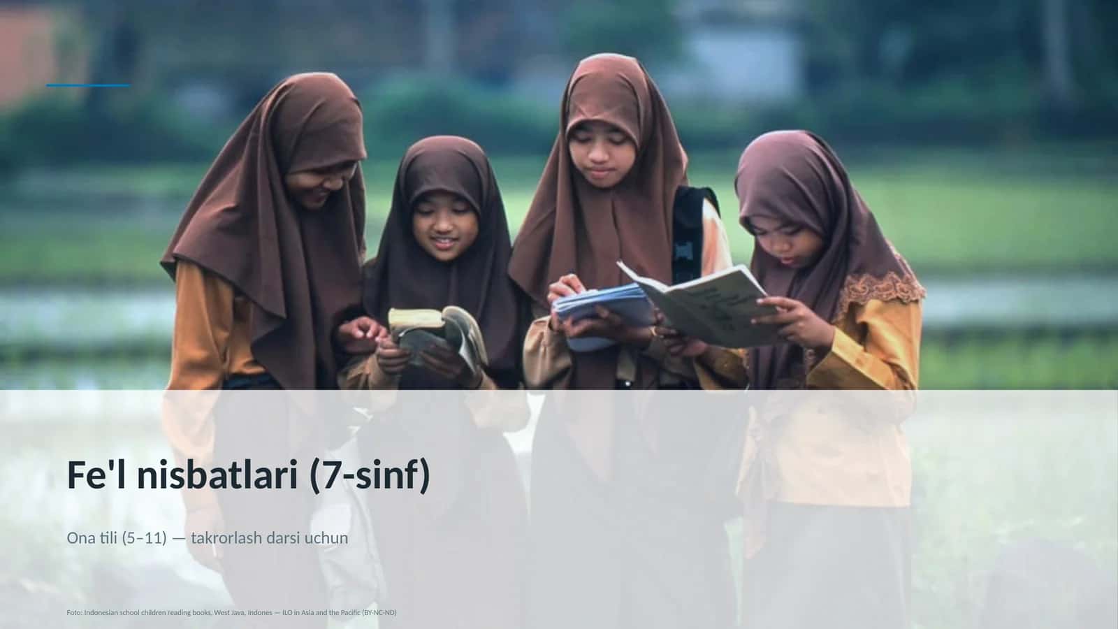 Fe'l nisbatlari (7-sinf) 1