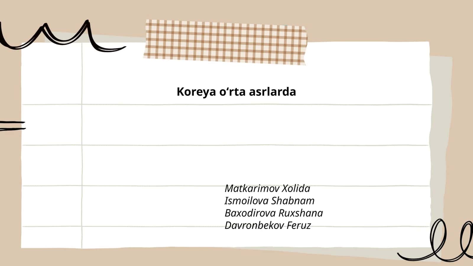 Koreya oʻrta asrlarda 1