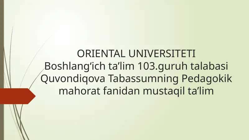 Yagonadir Vataning sening 1