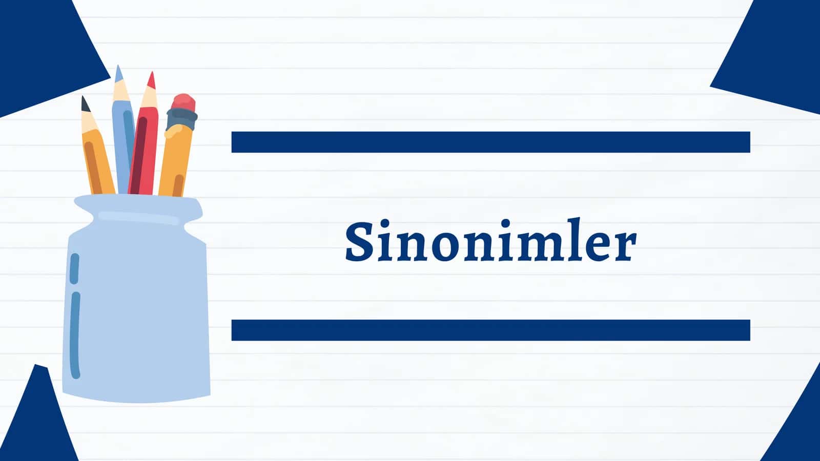 Sinonimler 1