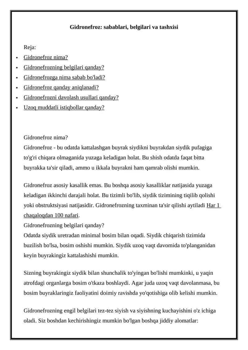 Gidronefroz 1