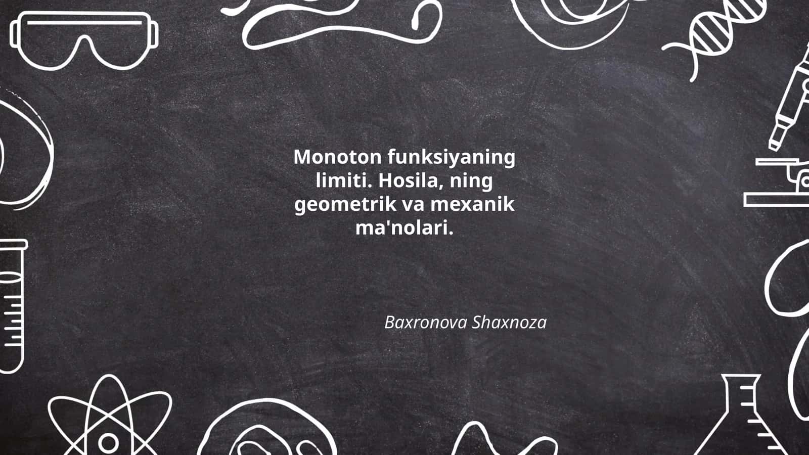Monoton funksiya 1