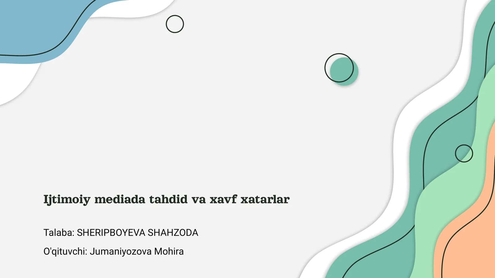 Ijtimoiy mediada tahdid va xavf xatarlar 1