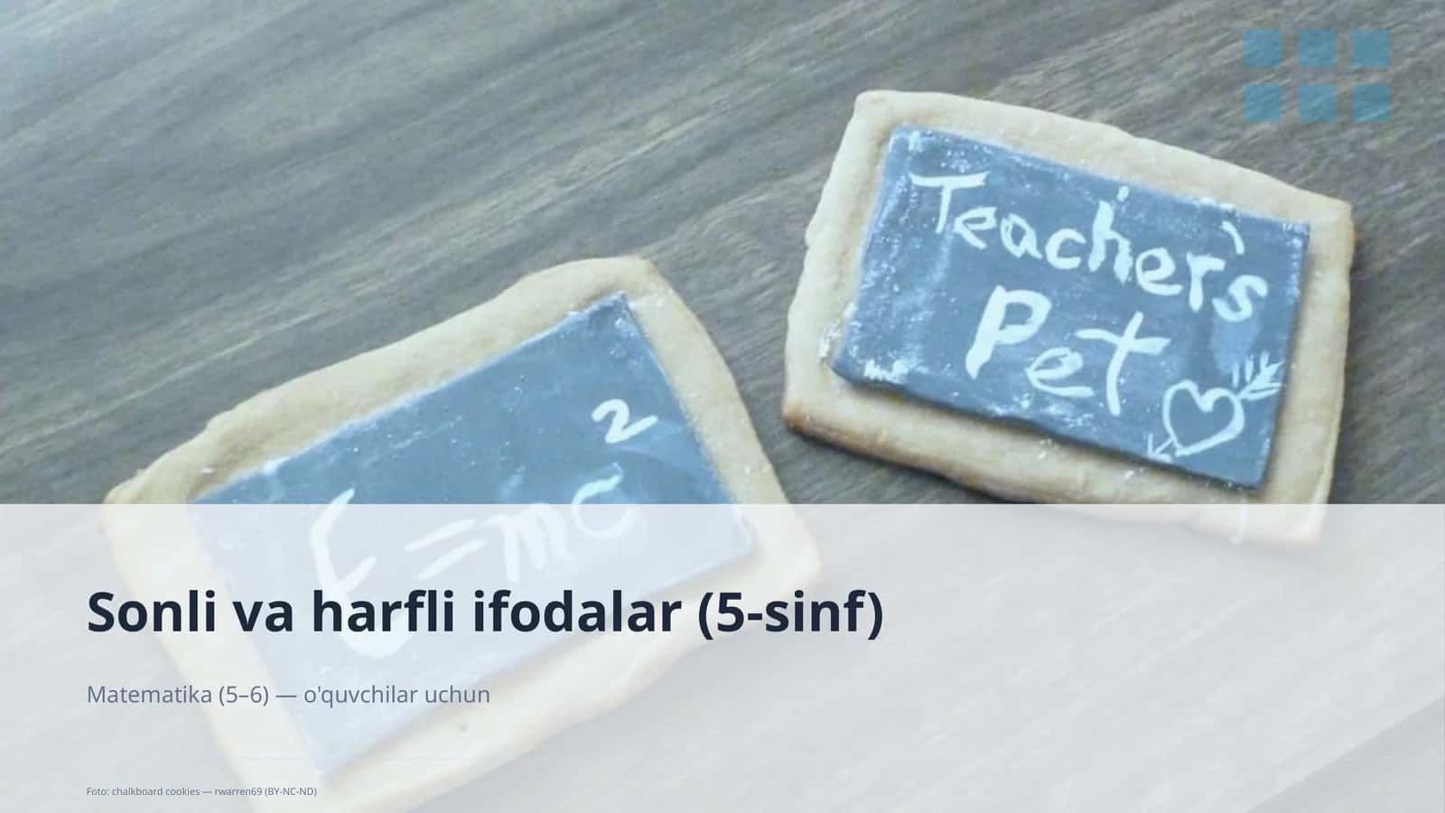 Sonli va harfli ifodalar (5-sinf) 1