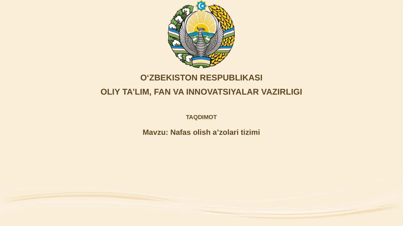 Nafas olish tizimi 1