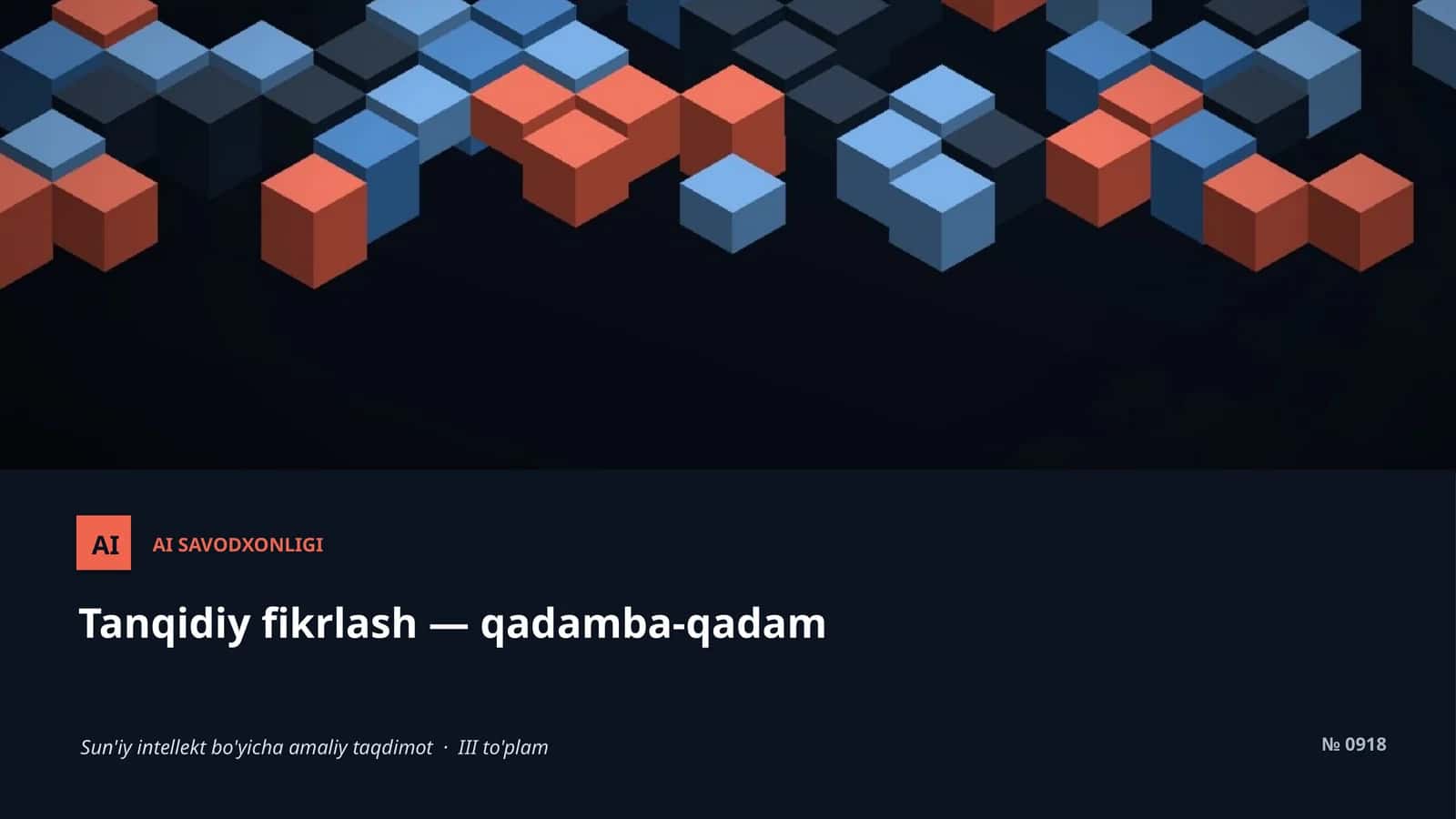 AI SAVODXONLIGI 1