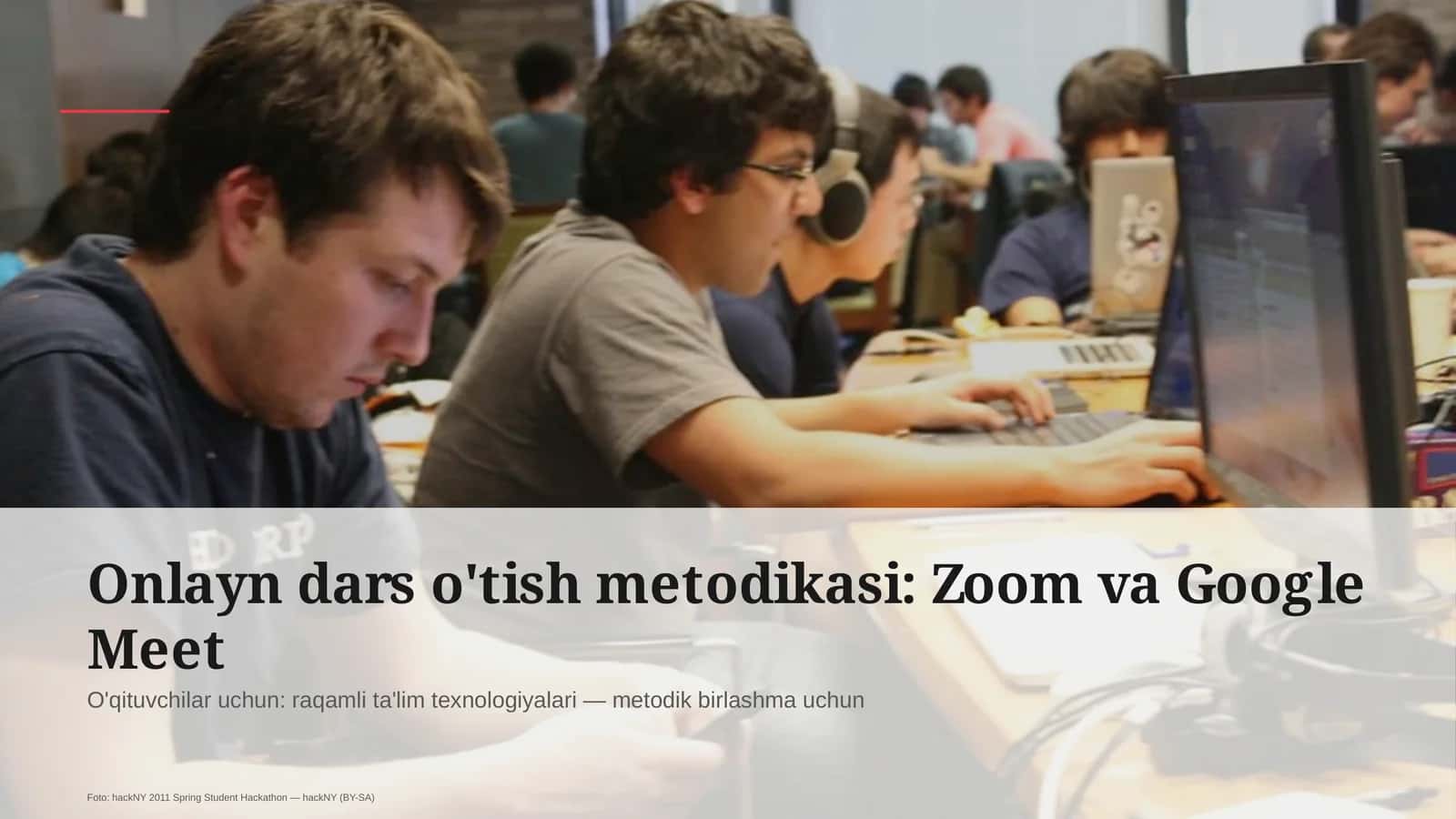 Onlayn dars o'tish metodikasi: Zoom va Google Meet 1